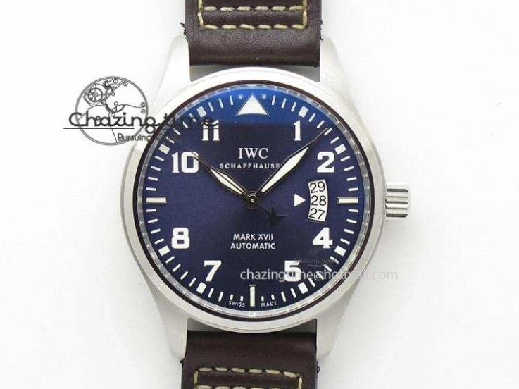 MIROTIME 0402 Refined Portofino Automatic SS MKF 1:1 Best Edition Blue Dial On Blue Leather Strap MIYOTA 9015 V 7201